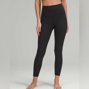 Lululemon Wunder Under High-Rise Tight 25" *Ribbed Fabric Black size 2